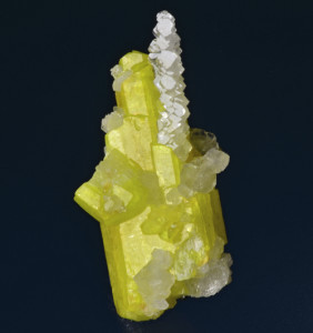 From the Bruce Cairncross collection, this ettringite and calcite from N'Chwaning II Mine, Africa